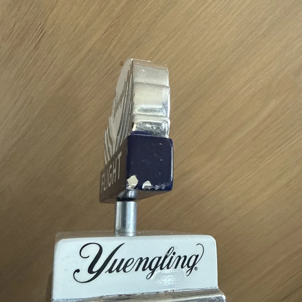 Yuengling Flight Beer Tap Handle Knob Black White Breweriana bar man cave keg